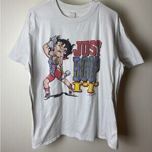 Vintage Betty Boop Just Boop It 90s Nike Workout Promo Tee 1993 Attitoons - L/XL